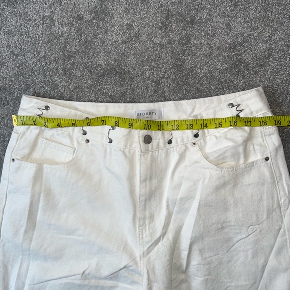 NWT Storets Vera Slash White denim Cutout Jeans baggy boyfriend oversized S M - Picture 12 of 15